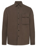  Belstaff Mens Linen Scale Shirt Army Olive Green