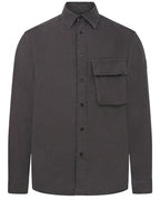  Belstaff Mens Linen Scale Shirt Washed Black