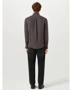  Belstaff Mens Linen Scale Shirt Washed Black