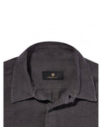  Belstaff Mens Linen Scale Shirt Washed Black