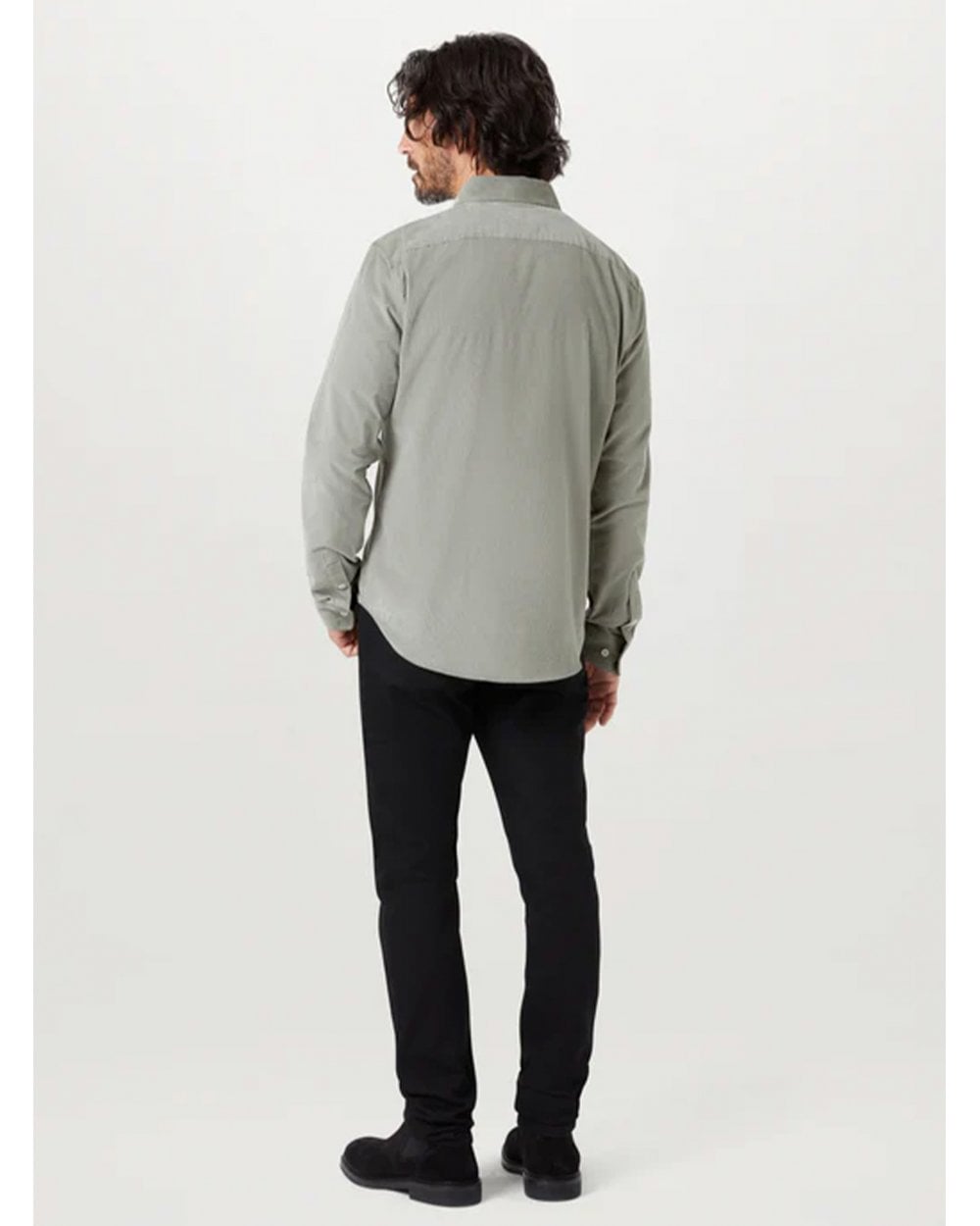  Belstaff Mens Street Cord Shirt Dark Sage Green