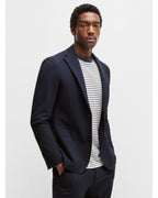  BOSS Mens C-Hanry 252 Seersucker Blazer Jacket Dark Blue