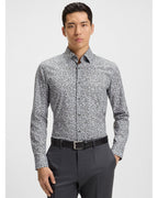  BOSS Mens H-Hank C3-214 Kent Floral Shirt Green
