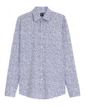  BOSS Mens H-Hank C3-214 Kent Floral Shirt Patterned Blue