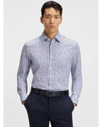  BOSS Mens H-Hank C3-214 Kent Floral Shirt Patterned Blue