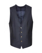  BOSS Mens H-Huge Dark Blue Three-Piece Peak Lapel Suit