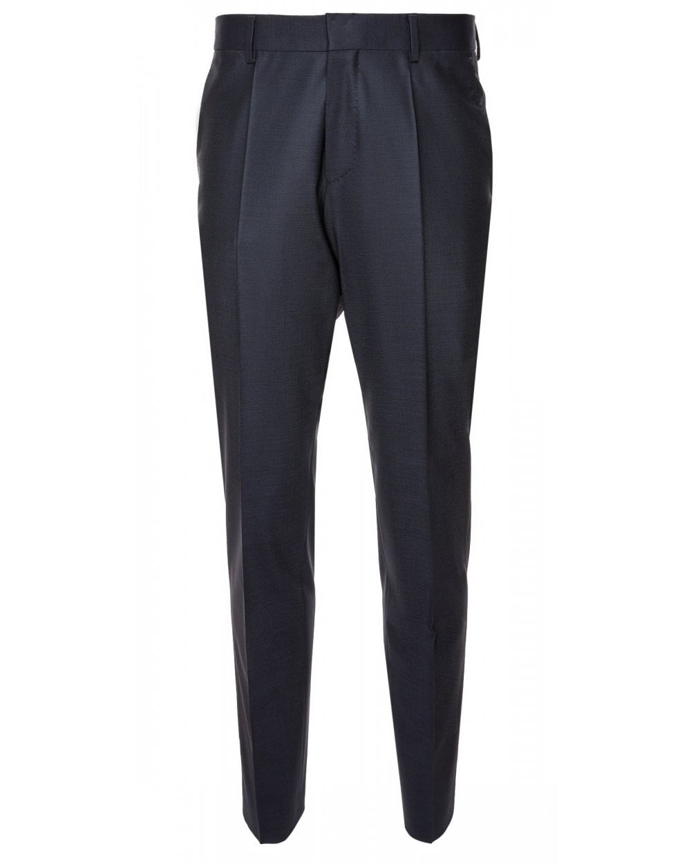  BOSS Mens H-Huge Dark Blue Three-Piece Peak Lapel Suit