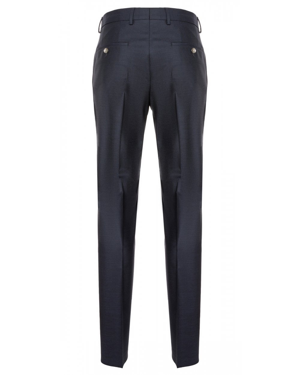  BOSS Mens H-Huge Dark Blue Three-Piece Peak Lapel Suit