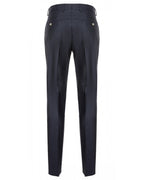  BOSS Mens H-Huge Dark Blue Three-Piece Peak Lapel Suit