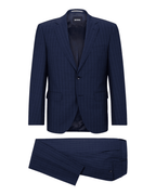  BOSS Mens H Jeckson Pinstripe Suit Dark Blue