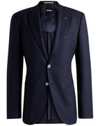  BOSS Mens H-Jenson Micro Pattern Jacket Dark Blue