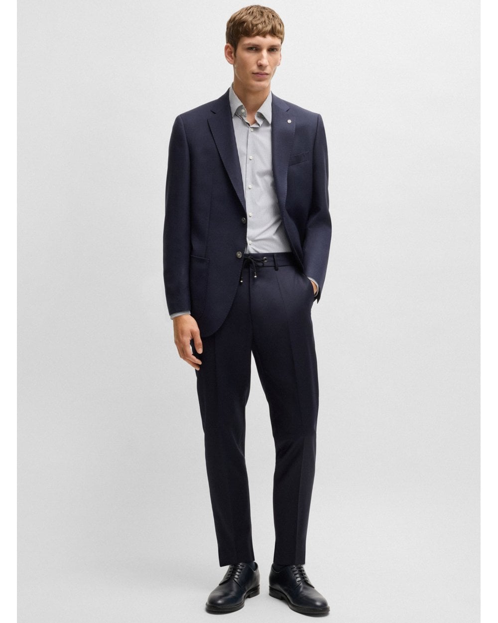  BOSS Mens H-Jenson Micro Pattern Jacket Dark Blue