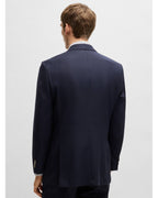  BOSS Mens H-Jenson Micro Pattern Jacket Dark Blue