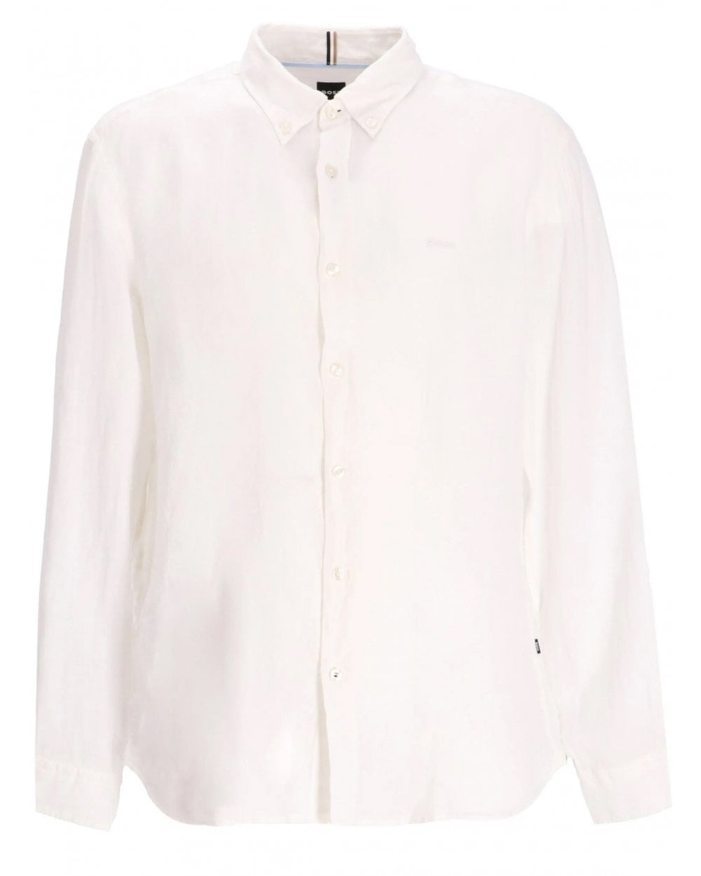  BOSS Mens H-Roan BD Button-Down Shirt White