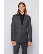  BOSS Mens Hayes/Gibson Grey Slim Fit Virgin Wool Suit