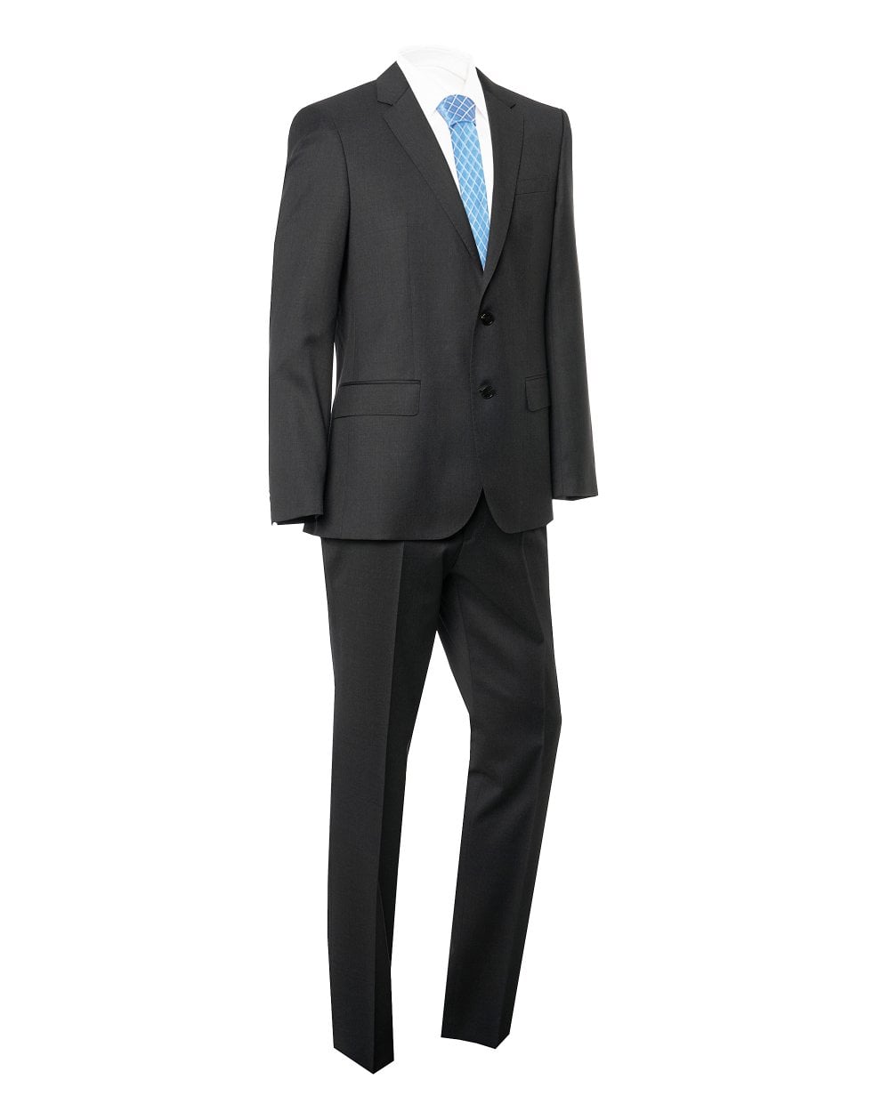 BOSS Mens Hayes/Gibson Grey Slim Fit Virgin Wool Suit