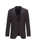  BOSS Mens Hence Cyl / Gylan Cyl Black Virgin Wool Slim Fit Suit