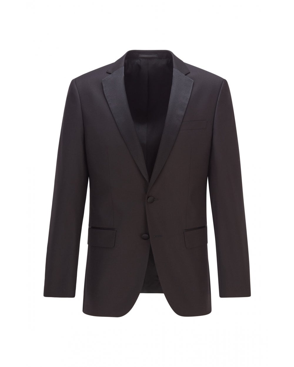  BOSS Mens Hence Cyl / Gylan Cyl Black Virgin Wool Slim Fit Suit