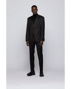  BOSS Mens Hence Cyl / Gylan Cyl Black Virgin Wool Slim Fit Suit