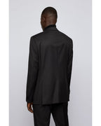  BOSS Mens Hence Cyl / Gylan Cyl Black Virgin Wool Slim Fit Suit