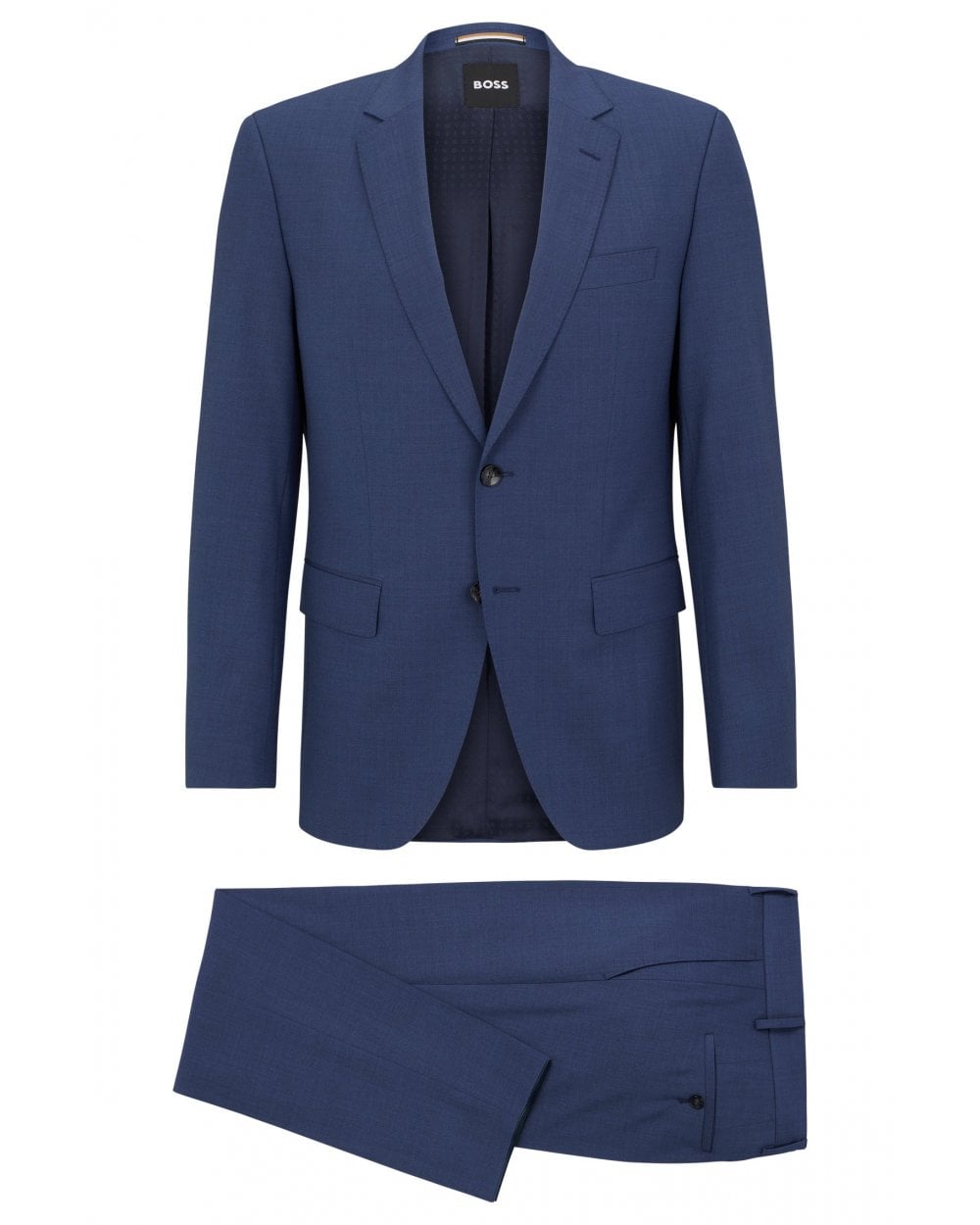  BOSS Mens Huge 2 PC Suit Open Blue