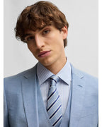  BOSS Mens Huge-H 3 Piece Suit Light Pastel Blue