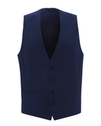  BOSS Mens Huge6Weste Blue Slim Fit Waistcoat