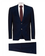  BOSS Mens Juston Lenon1 Regular Fit Two Button Blue Suit