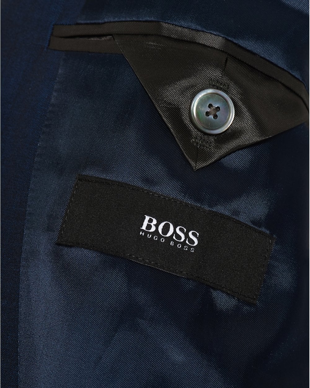  BOSS Mens Juston Lenon1 Regular Fit Two Button Blue Suit