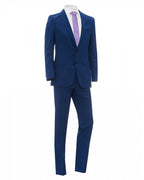  BOSS Mens Novan6/Ben2 Blue Slim Fit Wool Suit