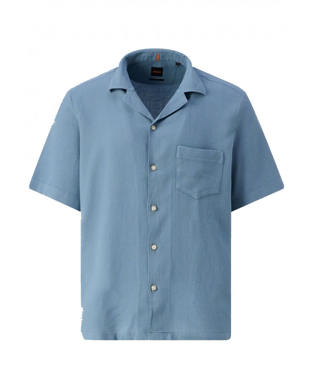  BOSS Mens Rayer_M Pocket Shirt Blue