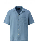  BOSS Mens Rayer_M Pocket Shirt Blue