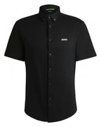  BOSS Mens Style B Motion Short Sleeve Shirt Black