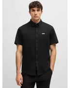  BOSS Mens Style B Motion Short Sleeve Shirt Black