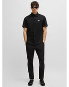  BOSS Mens Style B Motion Short Sleeve Shirt Black
