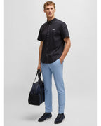  BOSS Mens Style B Motion Short Sleeve Shirt Dark Blue
