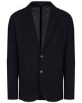  Emporio Armani Mens Single Breasted Jersey Jacket Dark Navy