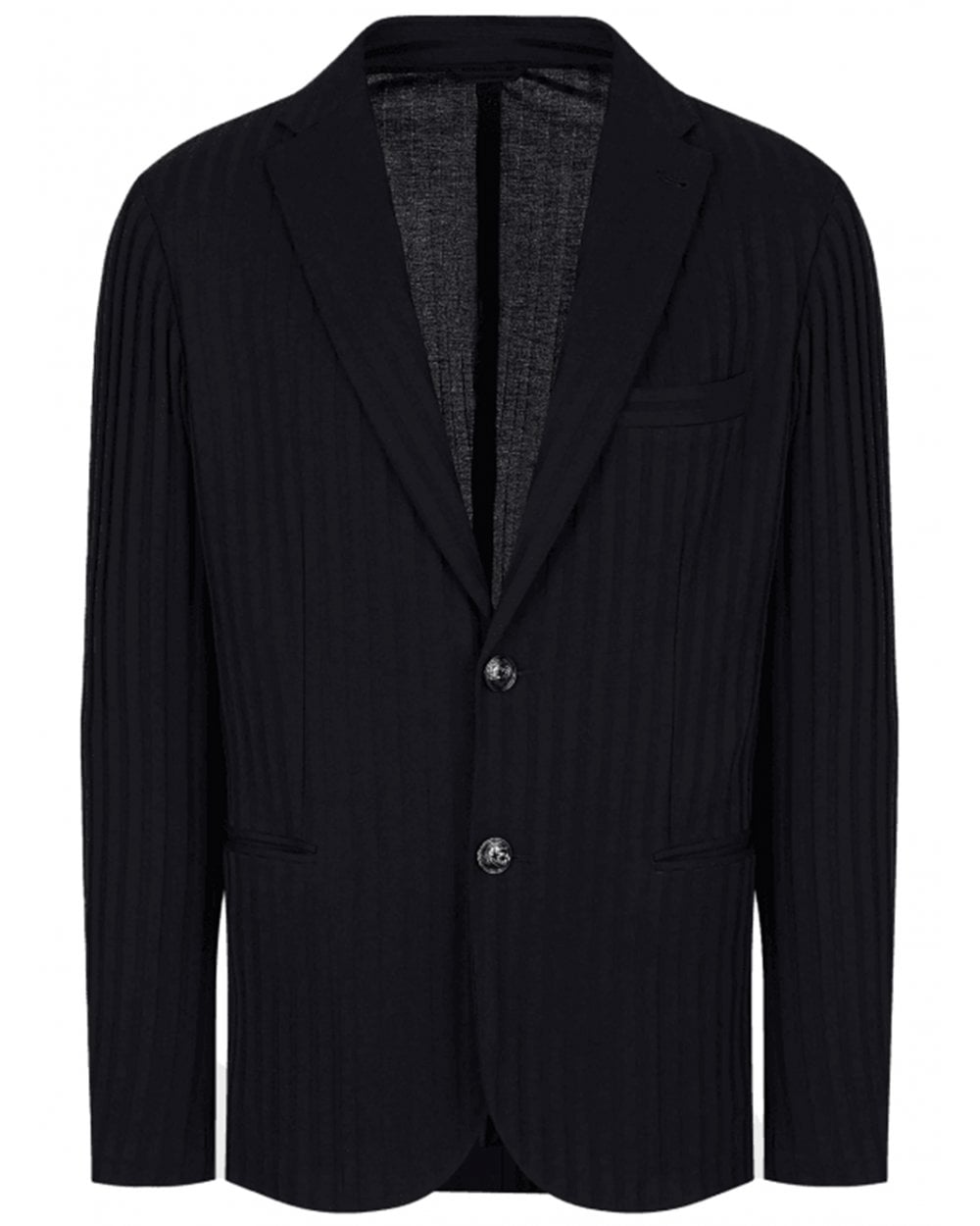  Emporio Armani Mens Single Breasted Jersey Jacket Dark Navy