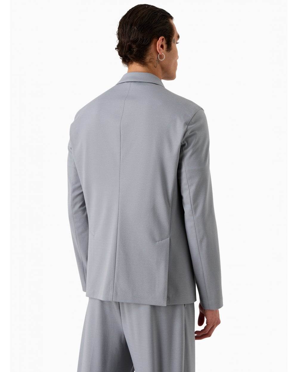  Emporio Armani Mens Travel Essentials Blazer Jack Light Grey