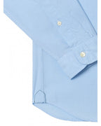  Lacoste Mens Gingham Small Check Poplin Shirt Blue/White