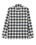  Lacoste Mens Plaid Flannel Shirt Blue/Navy Blue/White