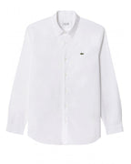  Lacoste Mens Poplin Stretch Shirt White