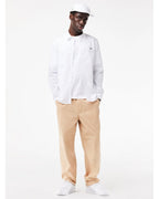  Lacoste Mens Poplin Stretch Shirt White