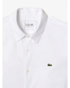  Lacoste Mens Poplin Stretch Shirt White