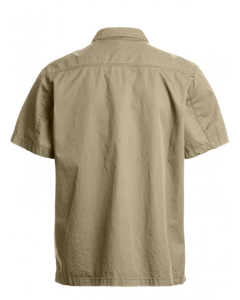  Parajumpers Mens Merv Short Sleeve Pocket Shirt Silver Sage Green