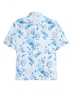  Vilebrequin Mens Charli Medusa Shells Bowling Shirt White