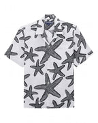  Vilebrequin Mens Charli Starlettes Bowling Shirt White